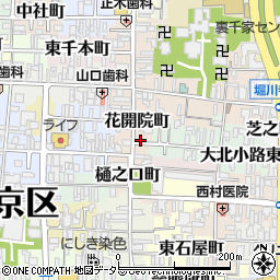 京都府京都市上京区花開院町134周辺の地図
