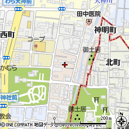 京都府京都市北区平野鳥居前町周辺の地図