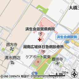 ローソン済生会滋賀県病院店周辺の地図