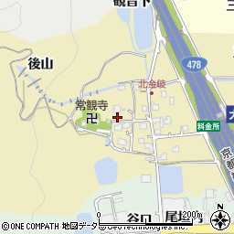 京都府亀岡市大井町北金岐観音下25周辺の地図