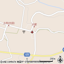 島根県大田市大代町大家下市周辺の地図