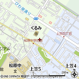 滋賀県草津市下笠町83周辺の地図