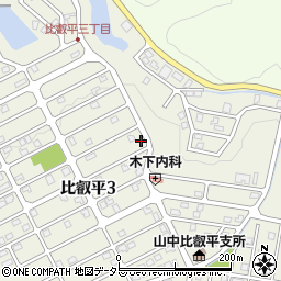 南山 比叡平店周辺の地図