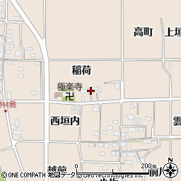 京都府亀岡市河原林町勝林島稲荷4周辺の地図