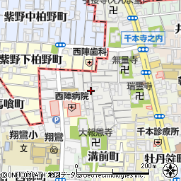京都府京都市上京区柏清盛町周辺の地図