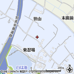 愛知県大府市長草町笹山周辺の地図