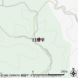 愛知県豊田市花沢町日屋平周辺の地図