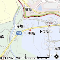 愛知県岡崎市宮石町明坂13周辺の地図