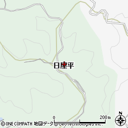 愛知県豊田市花沢町（日屋平）周辺の地図