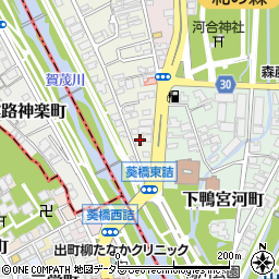 花折京都本店周辺の地図