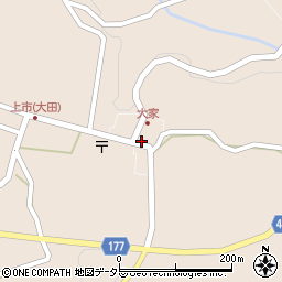 島根県大田市大代町大家1662周辺の地図