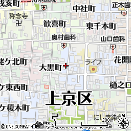 京都府京都市上京区聖天町周辺の地図