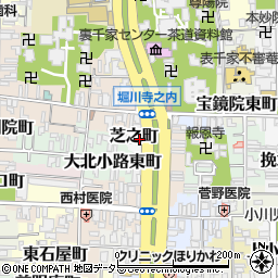 京都府京都市上京区芝之町周辺の地図