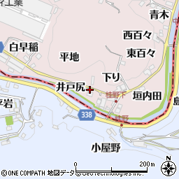 愛知県豊田市桂野町井戸尻周辺の地図