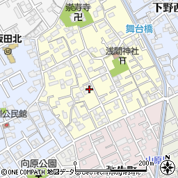 静岡県静岡市清水区下野町周辺の地図