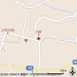 島根県大田市大代町大家1664周辺の地図