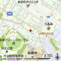 滋賀県草津市下笠町318周辺の地図