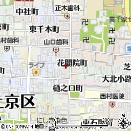 京都府京都市上京区花開院町126周辺の地図