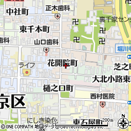 Ａ上京区・金庫のトラブル対応　２４Ｘ３６５安心受付センター周辺の地図