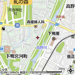 京都府京都市左京区下鴨宮河町62-43周辺の地図