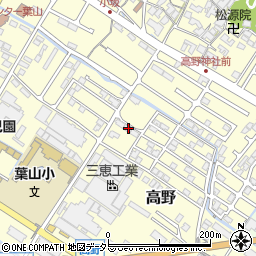 滋賀県栗東市高野517周辺の地図