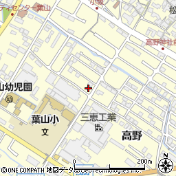 滋賀県栗東市高野520-12周辺の地図