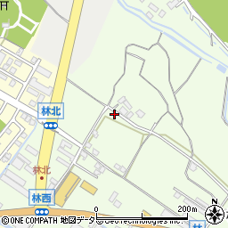 滋賀県栗東市林399-1周辺の地図