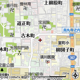 京都府京都市上京区木下突抜町周辺の地図