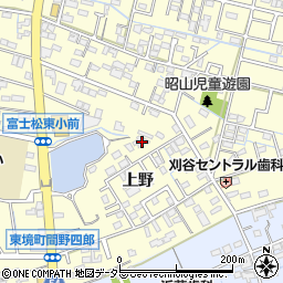 愛知県刈谷市東境町上野43周辺の地図