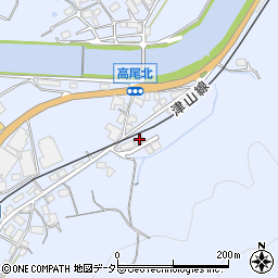 岡山県津山市高尾144周辺の地図