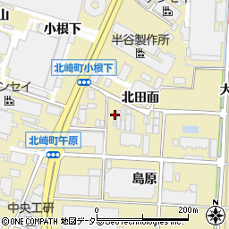 愛知県大府市北崎町島原周辺の地図