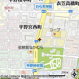 京都府京都市北区平野宮北町周辺の地図