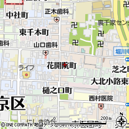 京都府京都市上京区花開院町123周辺の地図