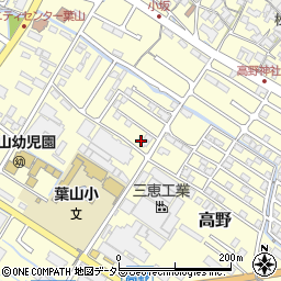 滋賀県栗東市高野520周辺の地図
