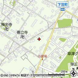 滋賀県草津市下笠町876周辺の地図