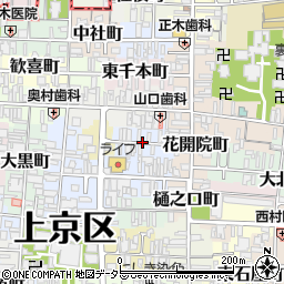 京都府京都市上京区新美濃部町周辺の地図