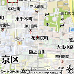 京都府京都市上京区花開院町122周辺の地図