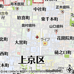 京都府京都市上京区古美濃部町180周辺の地図