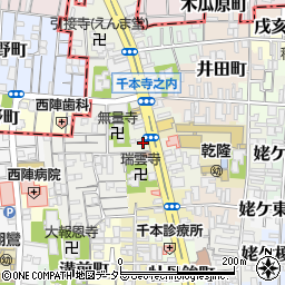 京都府京都市上京区花車町周辺の地図