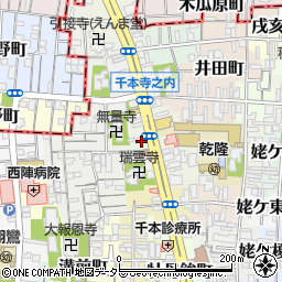 キョウテク千本花車町パーキング周辺の地図