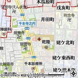 京都市立乾隆小学校周辺の地図