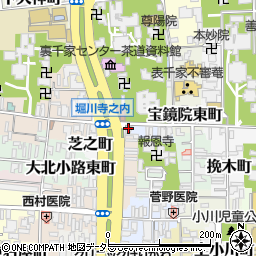 茶道具みやした　堀川寺之内店周辺の地図