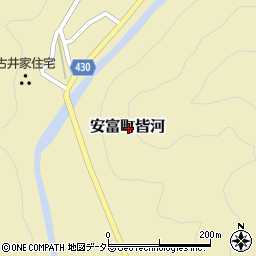 兵庫県姫路市安富町皆河周辺の地図