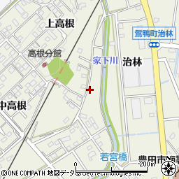 愛知県豊田市鴛鴨町治林102周辺の地図