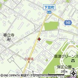ランドリープラザ草津下笠店周辺の地図