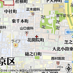 京都府京都市上京区花開院町117周辺の地図