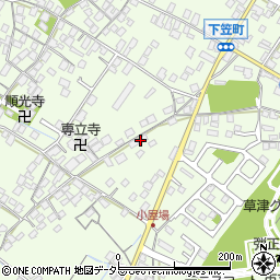 滋賀県草津市下笠町869-3周辺の地図