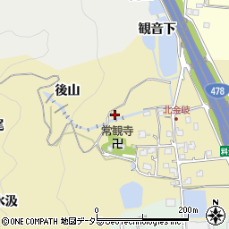 京都府亀岡市大井町北金岐周辺の地図