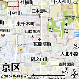 京都府京都市上京区花開院町114周辺の地図