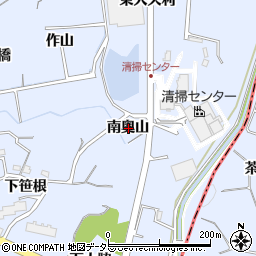 愛知県東海市荒尾町南奥山周辺の地図